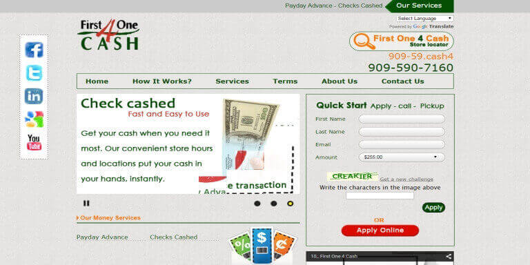First One 4 Cash - Online Loans Screenshot